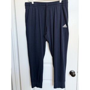 Adidas Men's 2XL Essentials Small Logo Standford Joggers Navy Casual Athleisure